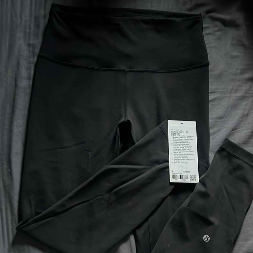 Lululemon Wunder Train HR Tight 25” in Black